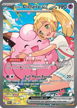 Lillie's Clefairy ex (Ascended Heroes 280/217)